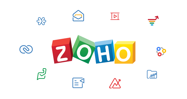 zoho applications crm , analytics, Sales Iq, marketing automation